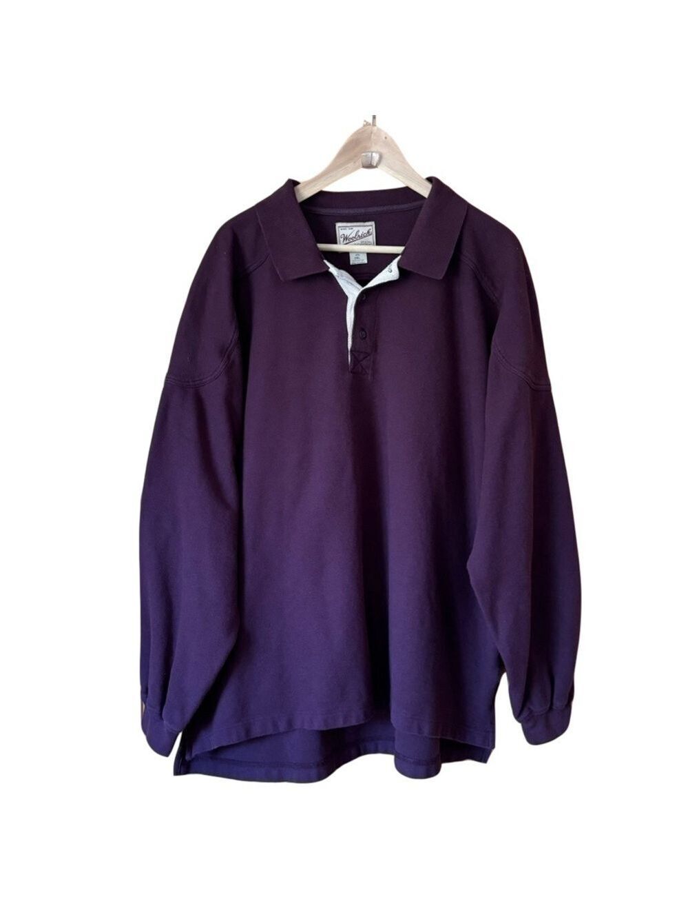 Woolrich heavy duty big & tall long sleeve cotton polo shirt men’s 2XL
